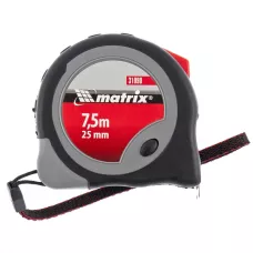 Рулетка, 7,5 м х 25 мм, плавная фиксация MATRIX 31090
