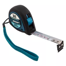 Рулетка GROSS "Ergonomisch", 3 м x 16 мм, магнитный обрезиненный зацеп 31101