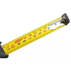 Рулетка GROSS "Schlagfest", 3 м x 19 мм, магн. обрез зацеп, двухст. шкала, нейлон покр. автоматич 31111