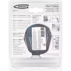 Рулетка GROSS "Schlagfest",10 м x 25 мм, магн. обрез зацеп, двухст. шкала, автоматич. фиксация 31115