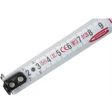 Рулетка GROSS "Doppelhaken", 5 м x 19 мм, двухсторонний зацеп, нейлон, двуст. шкала, автоматич 31123