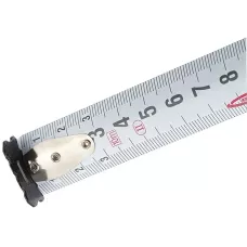 Рулетка GROSS "Doppelhaken", 10 м x 25 мм, двухсторонний зацеп, нейлон, двуст. шкала, автоматич 31126