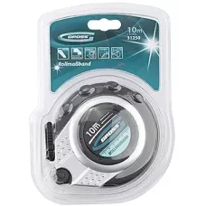 Рулетка геодезическая GROSS 10 м х 13 мм, закр. корп., металл. лента, нейлон, двуст. шкала 31250