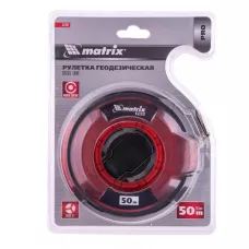 Рулетка геодезическая 50 м х 12,5 мм, односторонняя шкала MATRIX 31282