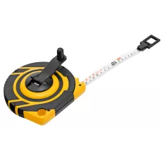 Рулетка геодезическая DENZEL 20 м х 15 мм, закрытый корпус, фиберглассовая лента