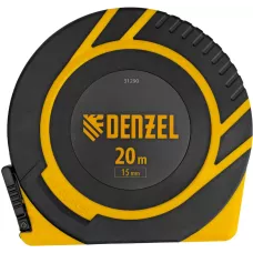 Рулетка геодезическая DENZEL 20 м х 15 мм, закрытый корпус, фиберглассовая лента