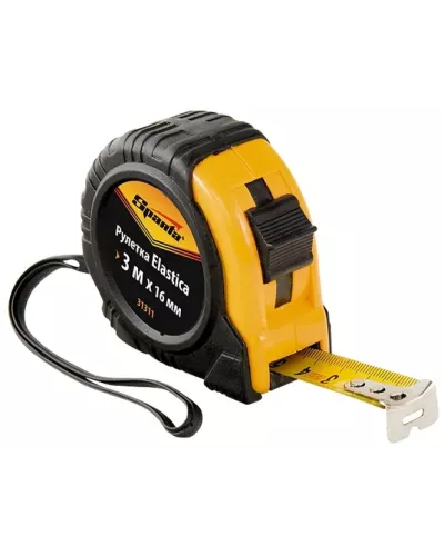 Рулетка Elastica,7,5 м х 24 мм,обрезиненный корпус Sparta