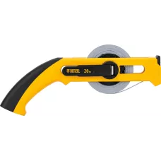 Рулетка геодезическая DENZEL 20 м х 13 мм, открытый корпус, металлическая лента