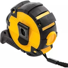 Рулетка DENZEL 31521 5м х 19мм, автоматич. фиксац., нейлон. покрытие, магнит. зацеп, двухстор. разметка