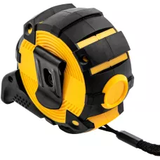 Рулетка DENZEL 31522 5м х 25мм, автоматич. фиксац., нейлон. покрытие, магнит. зацеп, двухстор. разметка