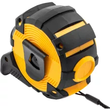 Рулетка DENZEL 31525 10м х 32мм, автоматич. фиксац., нейлон. покрытие, магнит. зацеп, двухстор. разметка