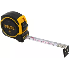 Рулетка DENZEL 3м х 16мм, двухкомп. корпус, магнитный обрезиненный зацеп