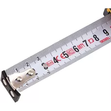 Рулетка DENZEL 8м х 25мм, двухкомп. корпус, магнитный обрезиненный зацеп