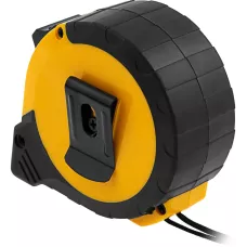Рулетка DENZEL 8м х 25мм, двухкомп. корпус, кнопка-пауза
