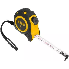 Рулетка DENZEL 8м х 25мм, обрезиненный корпус, автоматическая фиксация