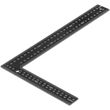 Угольник DENZEL 200 х 300 мм, алюминиевый, лазерная гравировка