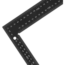 Угольник DENZEL 200 х 300 мм, алюминиевый, лазерная гравировка