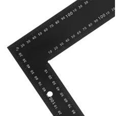 Угольник DENZEL 400 х 600 мм, алюминиевый, лазерная гравировка