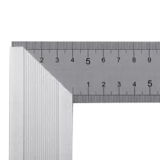 Угольник DENZEL 32398 400 мм, нержавеющая сталь, градуировка, алюминиевое основание