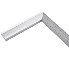 Угольник DENZEL 32398 400 мм, нержавеющая сталь, градуировка, алюминиевое основание