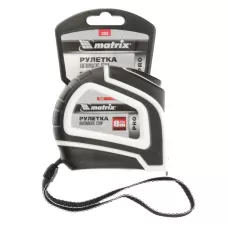 Рулетка Autostop, 8 м х 25 мм, автоматическая фиксация MATRIX 32553