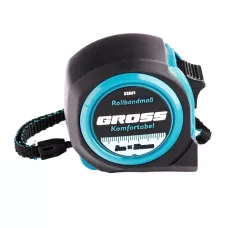 Рулетка Komfortabel 5 м х 19 мм, обрезиненный корпус GROSS 32561