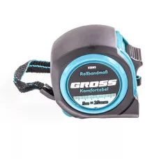 Рулетка Komfortabel 5 м х 25 мм, обрезиненный корпус GROSS 32562