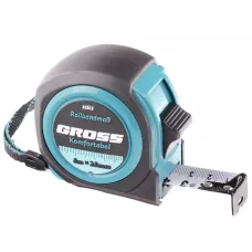 Рулетка Komfortabel 8 м х 25 мм, обрезиненный корпус GROSS 32563