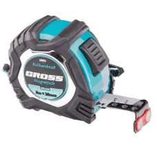 Рулетка Magnetisch 5 м х 25 мм, зацеп с магнитом GROSS 32572