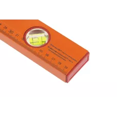 Уровень алюминиевый, 400 мм, 3 глазка, желтый, линейка SPARTA 330205