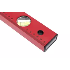 Уровень алюминиевый, 400 мм, 3 глазка, красный, линейка MATRIX 33220