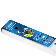 Уровень алюминиевый GROSS, 400 мм, фрезерованный, 2 глазка, магнитный 33670