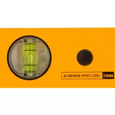 Уровень алюминиевый DENZEL 33686, 2000 мм, 3 глазка, фрезерованный