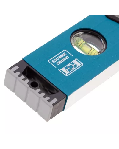 Уровень алюминиевый, 600 мм, усиленный с ударопрочными заглушками, рукоятки, 3 глазка Gross