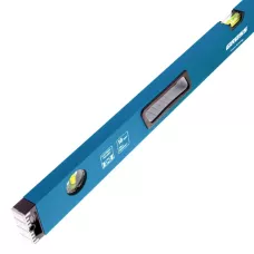 Уровень алюминиевый GROSS, 1000 мм, усиленный с ударопрочными заглушками, рукоятки, 3 глазка 34330