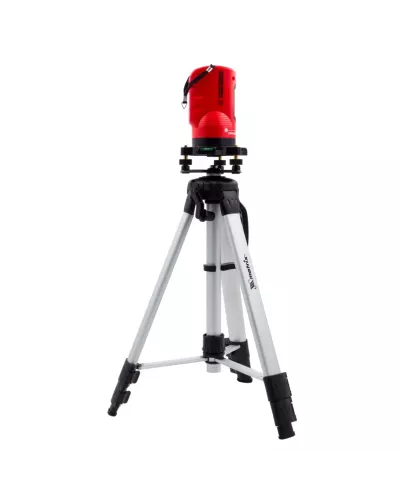 Уровень лазерный самовыравнивающийся, 150 мм, штатив 1150 мм, набор в пластиковом кейсе Matrix