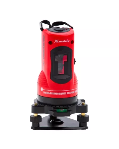 Уровень лазерный самовыравнивающийся, 150 мм, штатив 1150 мм, набор в пластиковом кейсе Matrix