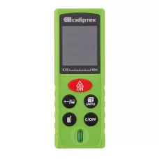 Лазерный дальномер PM-40,40 м,с пузырьковым уровнем Сибртех