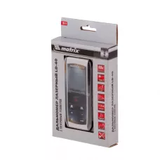 Лазерный дальномер LD-40, 40 м, с электронным угломером MATRIX  38015
