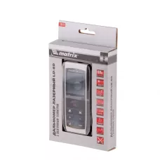 Лазерный дальномер LD-60, 60 м, с электронным угломером MATRIX 38016