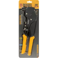 Заклепочник ручной DENZEL 285 мм, поворотный, 0-360, заклепки 2,4-3,2-4,0-4,8 мм