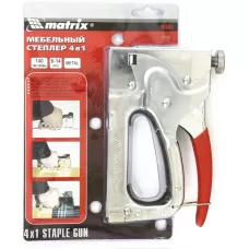 Степлер мебельный 4-функциональный, скобы 6-14 мм MATRIX  40901