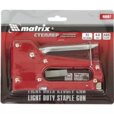 Степлер мебельный пластиковый, тип скобы 53,4-8 мм MATRIX 40907