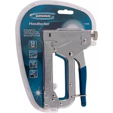 Степлер мебельный GROSS регулируемый (Handwerker), стальной корпус, тип скобы 53, 4-14 мм 41000