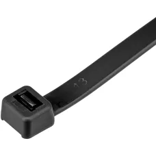 Хомуты, 400 х 8 мм, пластиковые, черные, 50 шт Сибртех