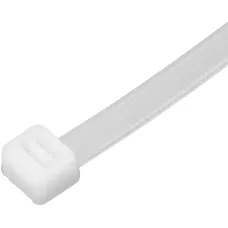 Хомуты, 400 х 8 мм, пластиковые, белые, 50 шт Сибртех