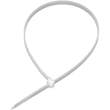 Хомуты, 500 х 8 мм, пластиковые, белые, 50 шт Сибртех