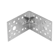 Крепежный уголок усиленный 2 мм, KUU 90 x 90 x 65 мм Россия Сибртех