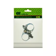 Хомуты металлические, силовые 23-25 мм, ширина 18 мм, шарнирный, W1, 2 шт Сибртех