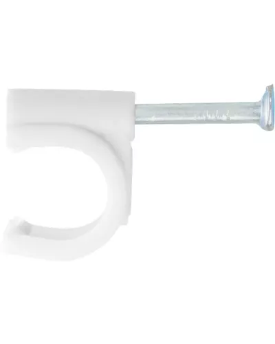 Скобы электроустановочные, 8 мм, круглый профиль, 50 шт Сибртех